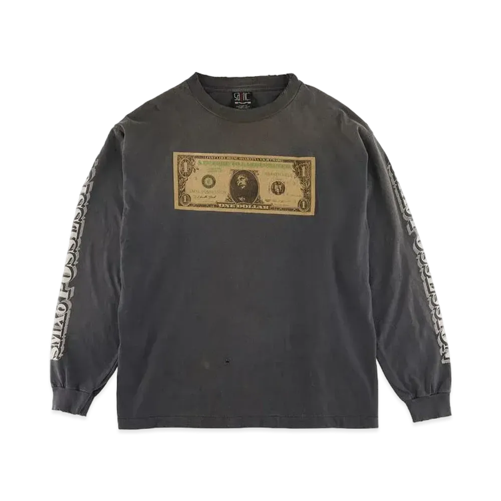 SAINT Mxxxxxx  x Kosuke Kawamura 22AW KMR LS TEE "Black"
