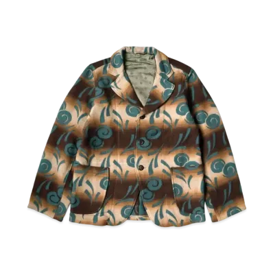 KAPITAL Knapping Cotton Pueblo Vortex Hospital Jacket "Brown"