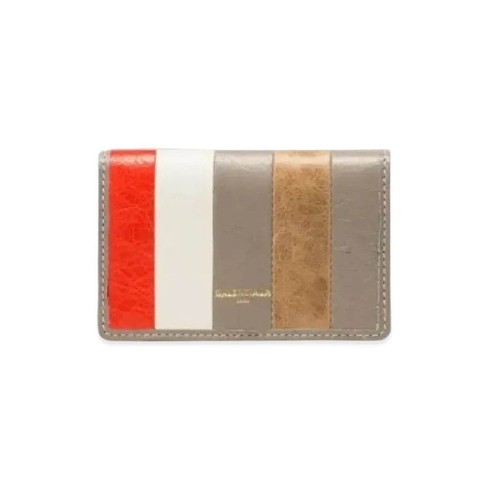 BALENCIAGA Bazar Card Holder Bazar Accessory "Beige/Orange"