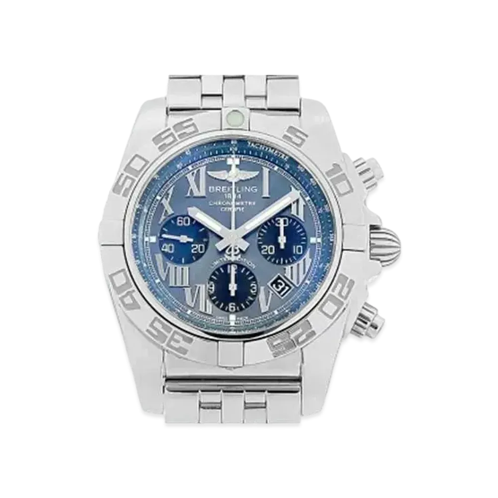 Breitling Chronomat 44 Black Roman MOP Japan Exclusive 500 "Black Shell/Stainless Steel"