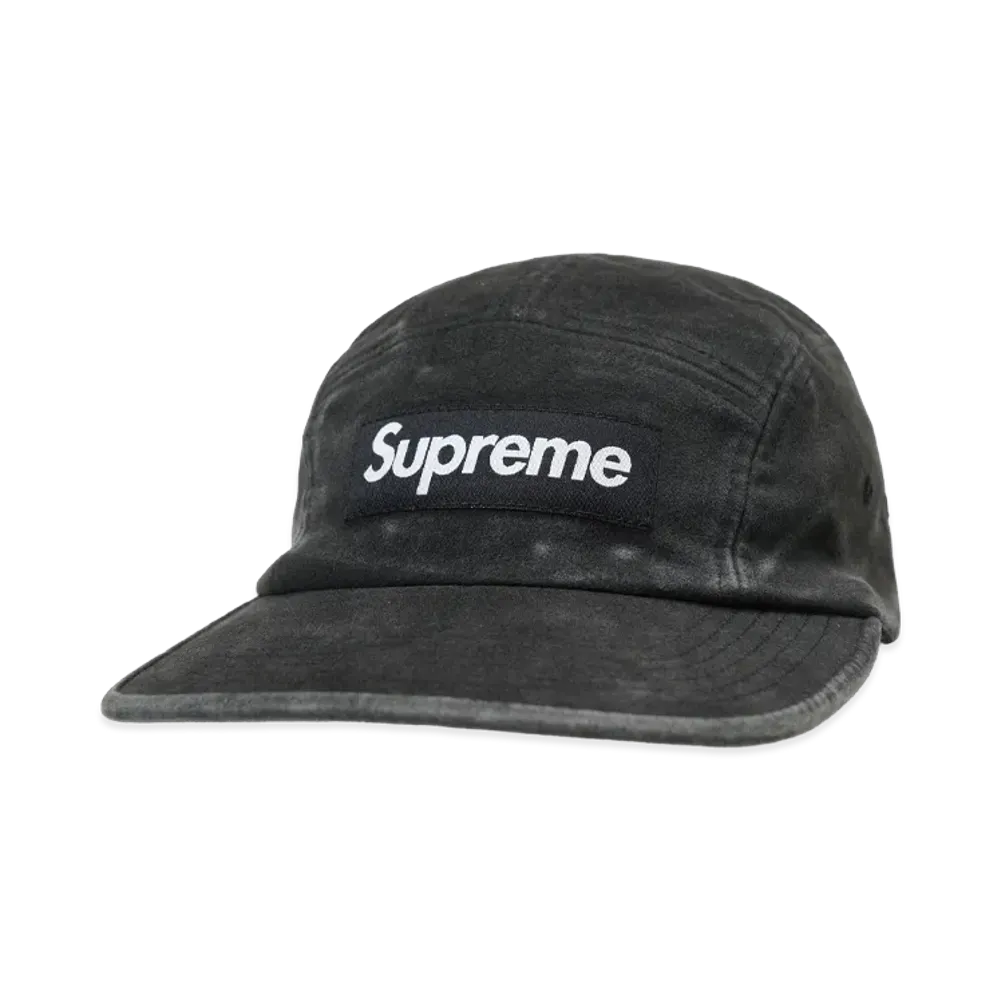 Supreme 2-Tone Moleskin Camp Cap "Black"