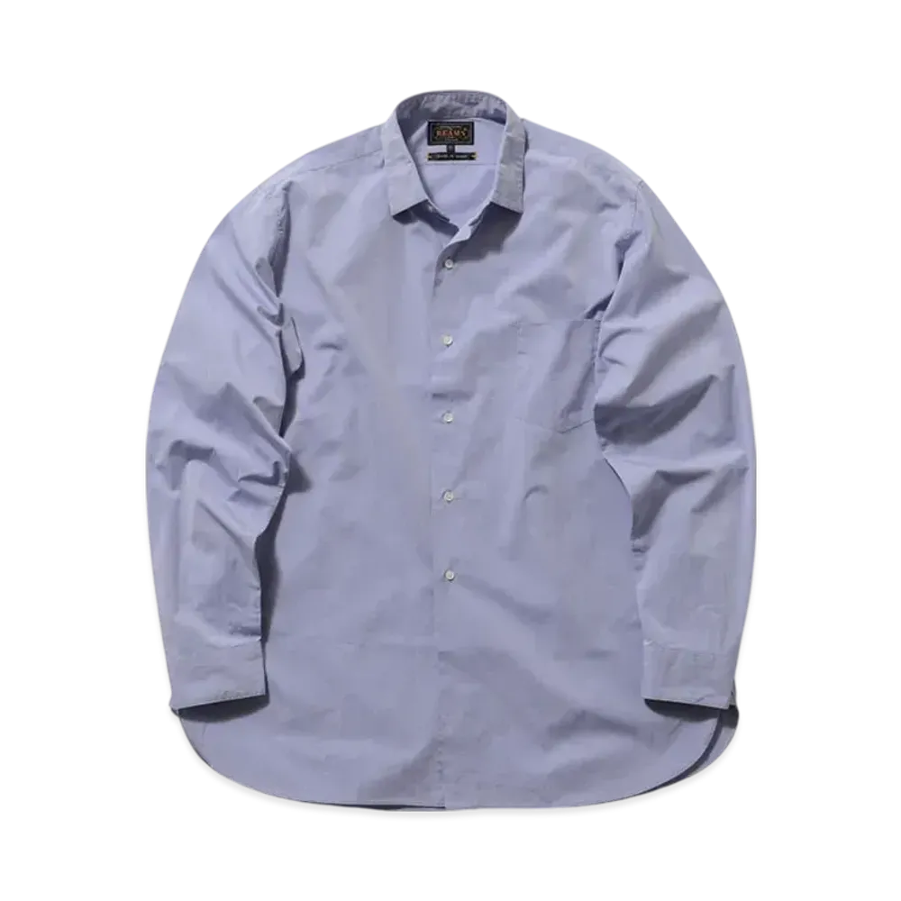 BEAMS REG Collar 120/3 Broad Classic Fit "Blue"