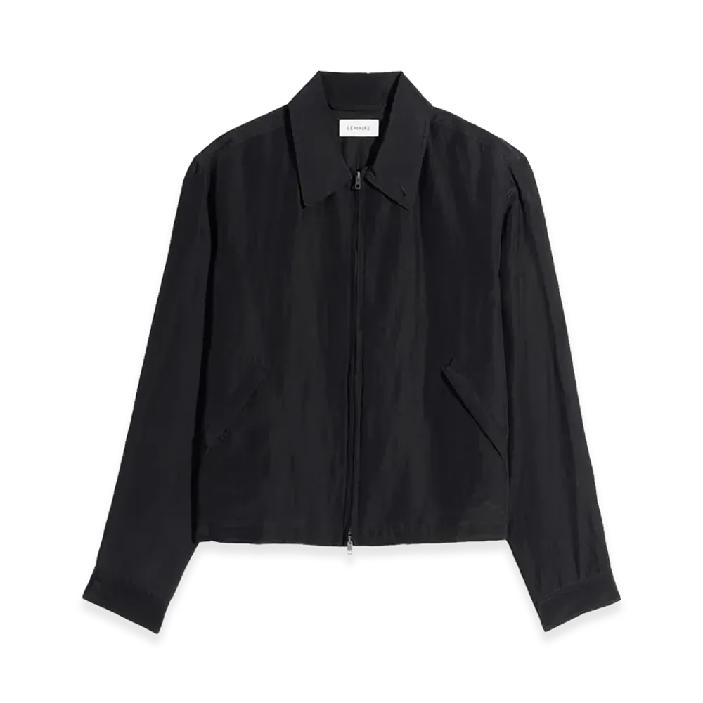 LEMAIRE Viscose Linen Short Blouson "Black"