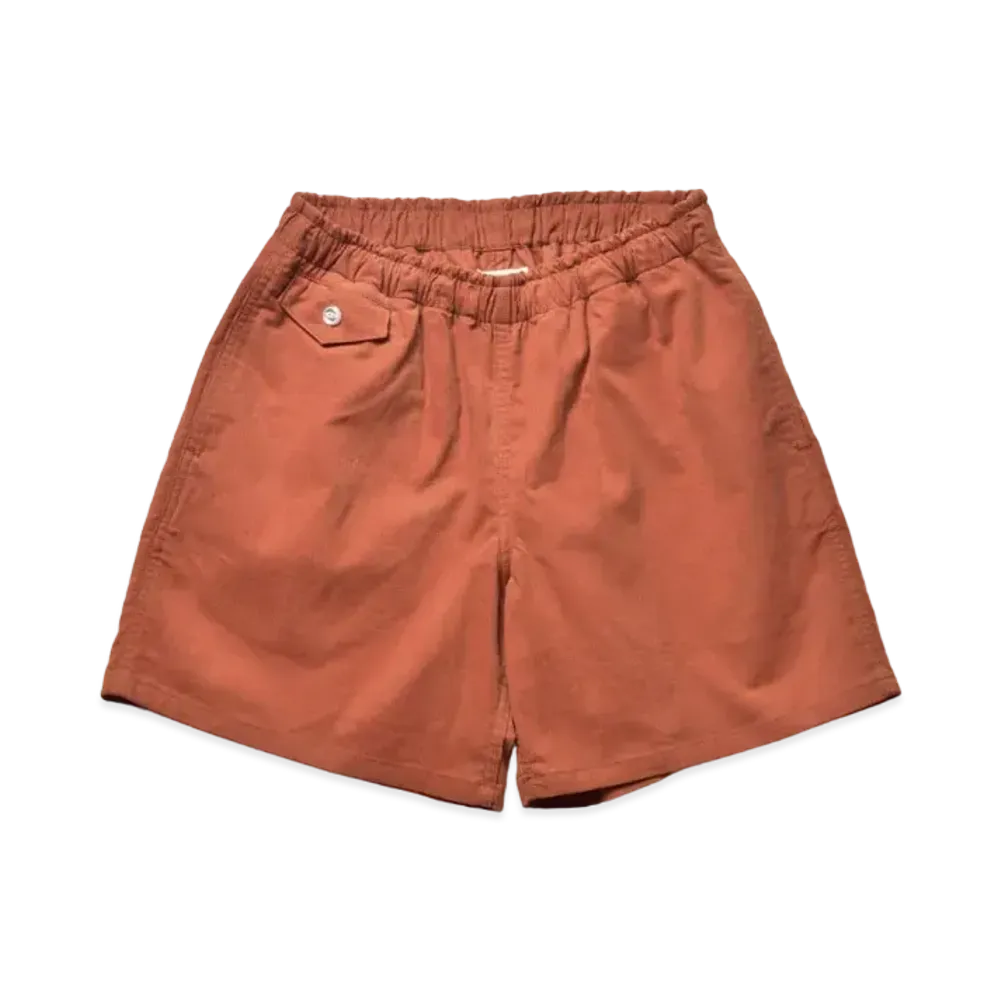 THE REAL McCOY'S Summer Corduroy Swim Shorts "Salmon"