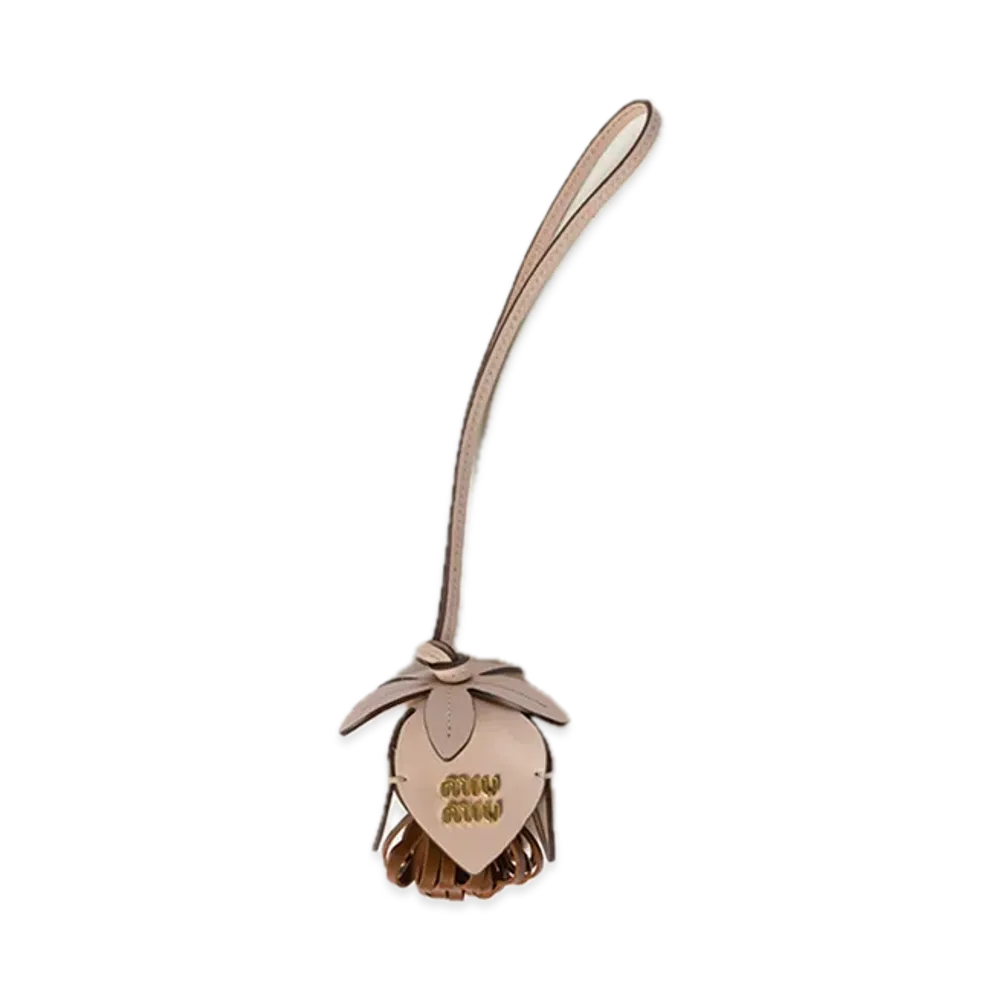 MIU MIU Leather Trick "Powder Beige/Cognac"