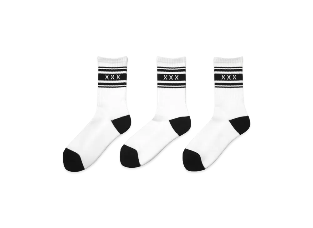 GOD SELECTION XXX Socks GX-A26-SO-03 "White"