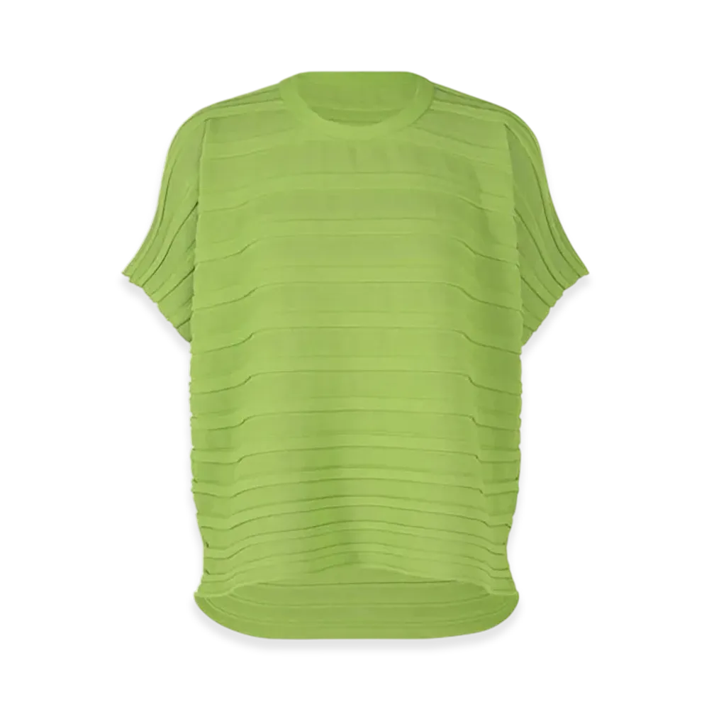 PLEATS PLEASE ISSEY MIYAKE Step Knit "Light Green"