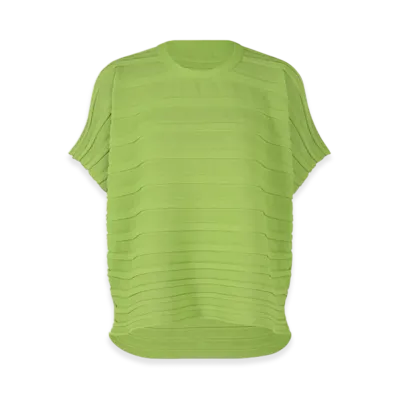 PLEATS PLEASE ISSEY MIYAKE Step Knit "Light Green"