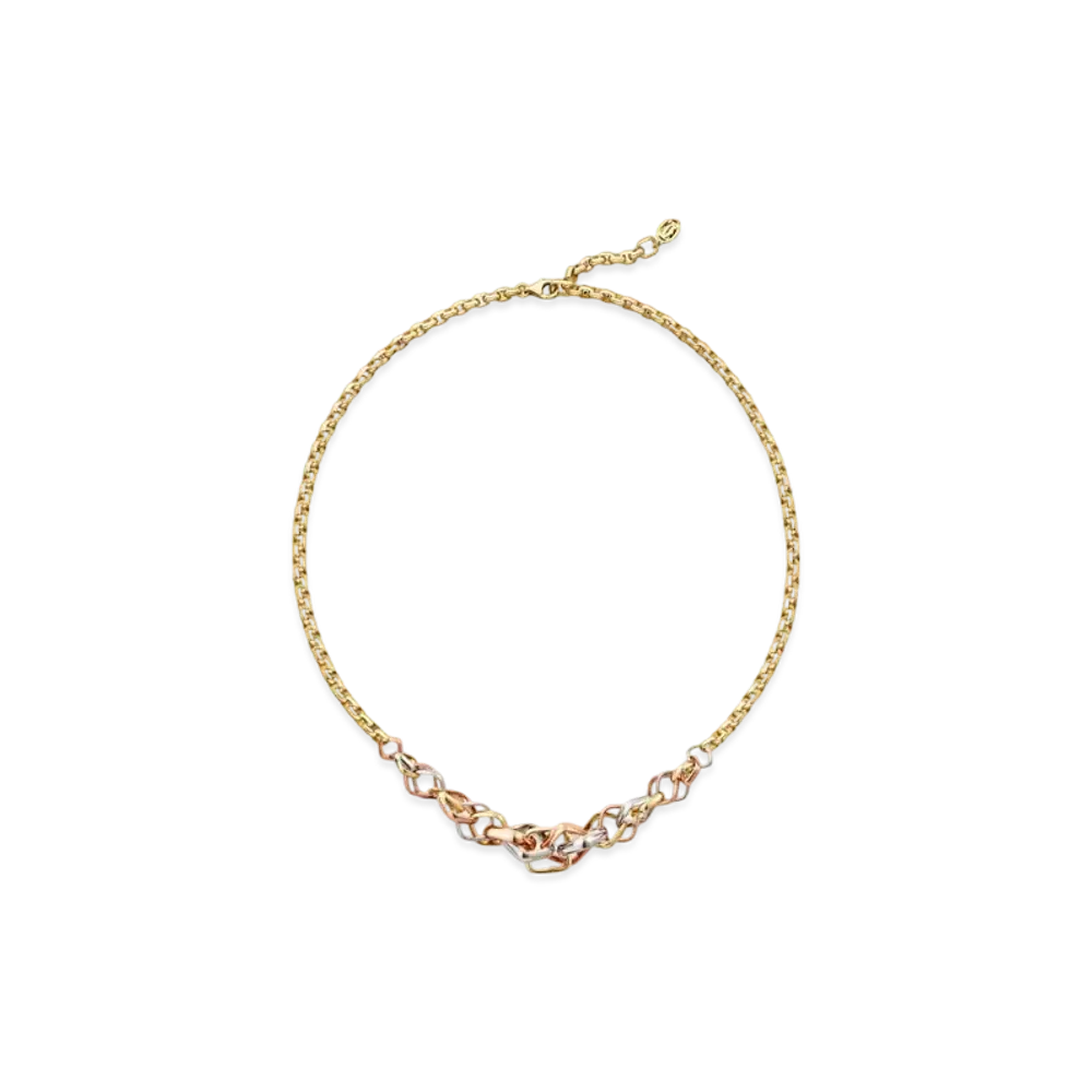 Cartier Trinity Necklace Cushion-Shaped Medium Model "White Gold/Yellow Gold/Pink Gold"