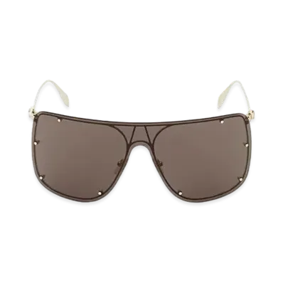 Alexander McQUEEN Skull Mask Sunglasses "Gold"