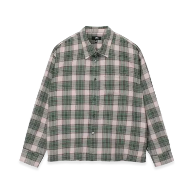 Stussy Mark Plaid Shirt "Pink"
