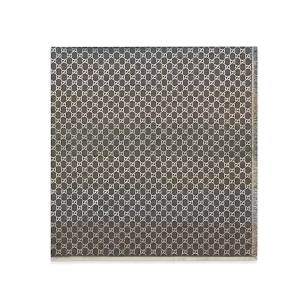 GUCCI Women's GG Jacquard Stole "Gray"