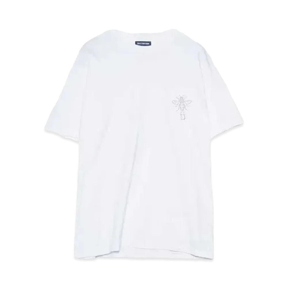 DUSTNATION DUSTBEE EMBROIDERY S/S TEE "WHITE"