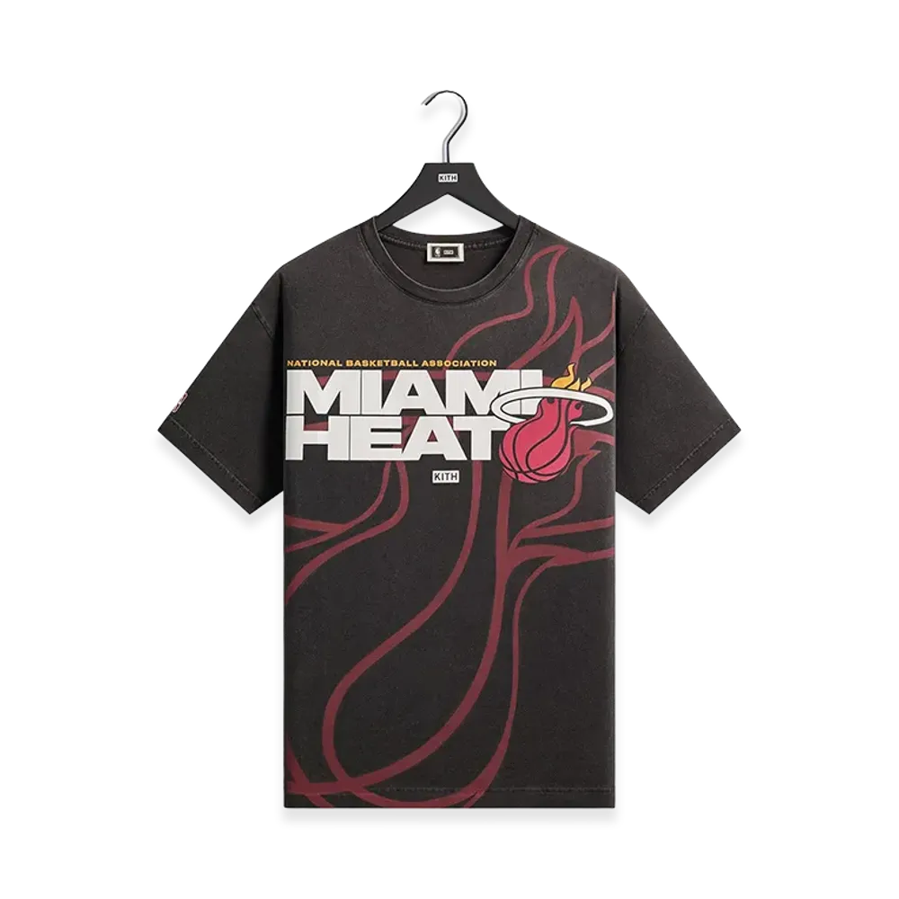 Kith x NBA All-Star Miami Heat Vintage Tee "Black"