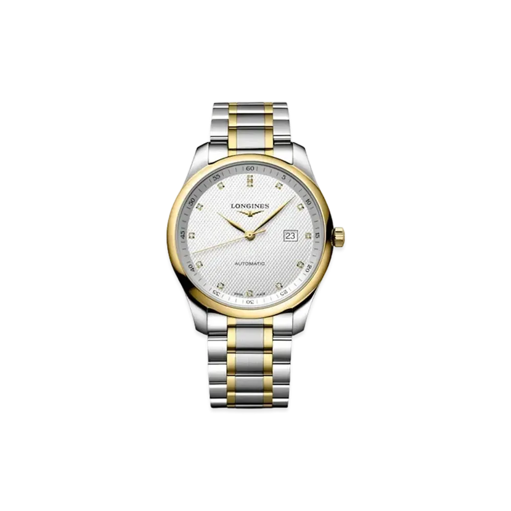 Longines Master Collection 42.00mm "Silver Barleycorn/Stainless Steel/Yellow Gold" L2.893.5.97.7