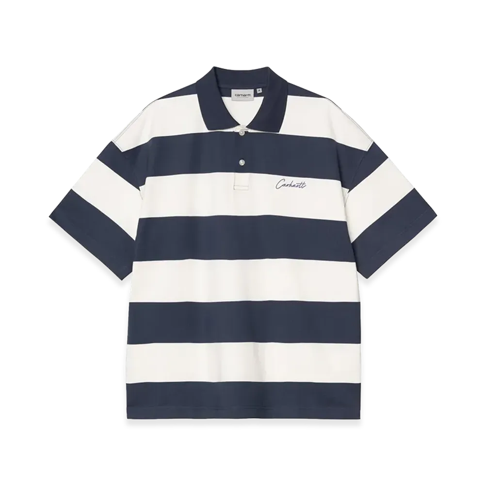 Carhartt WIP S/S Delray Polo "Delray Stripe/Blue"