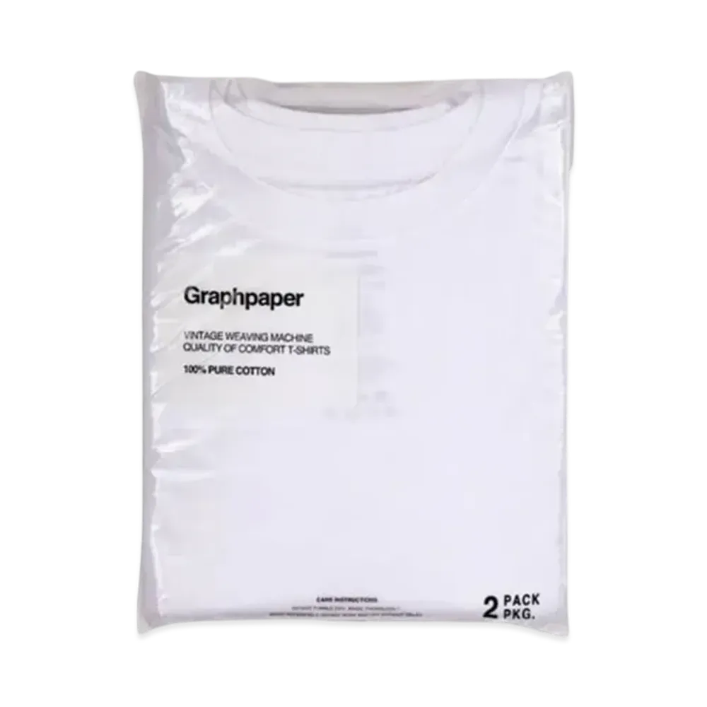 Graphpaper 2-Pack Crew Neck Tee "White"