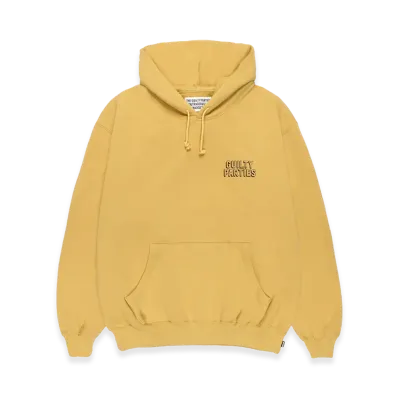 WACKO MARIA Middle Weight Hooded Sweat Shirt "Yellow"