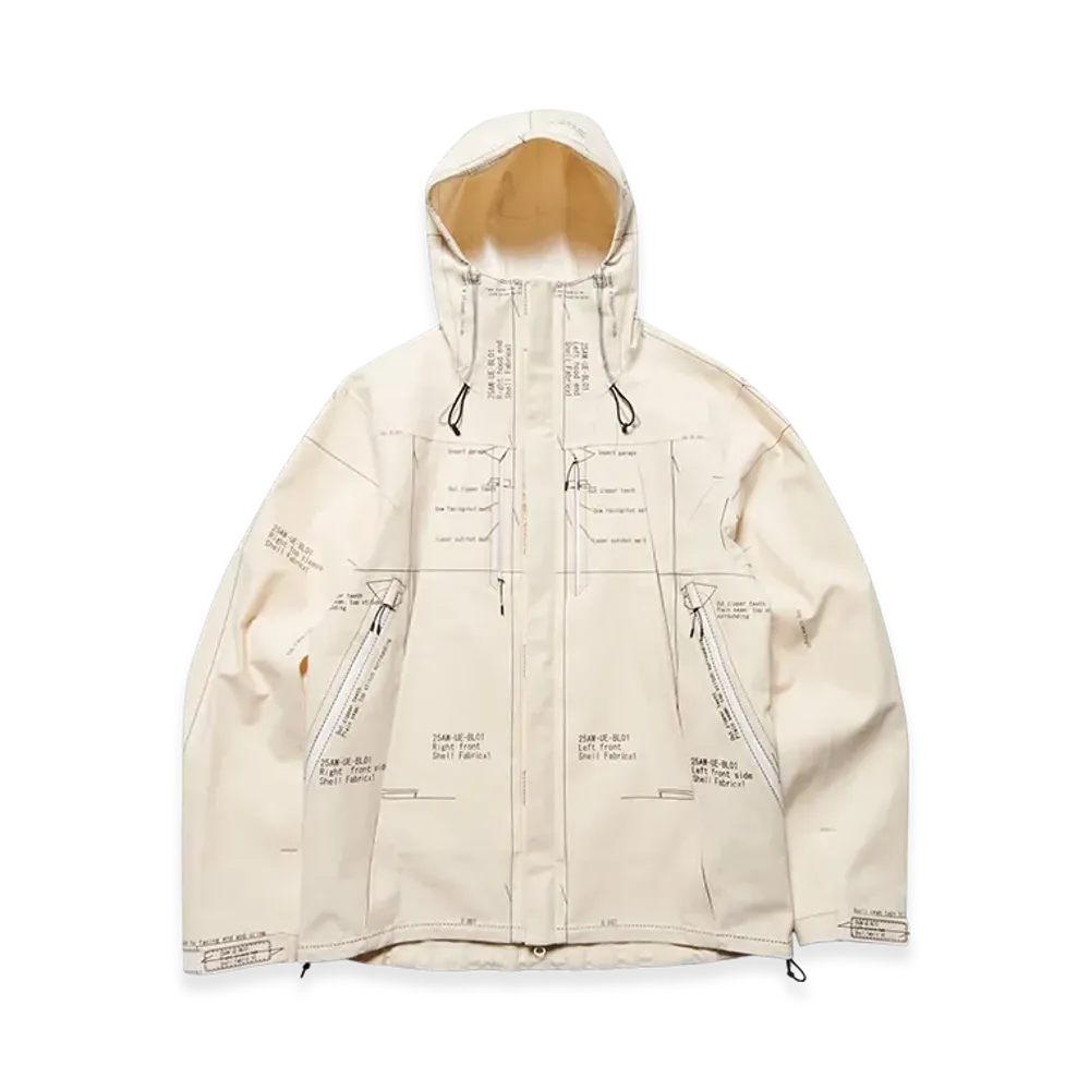 uniform experiment Map-Out 3Layer Mountain Parka "Ivory"