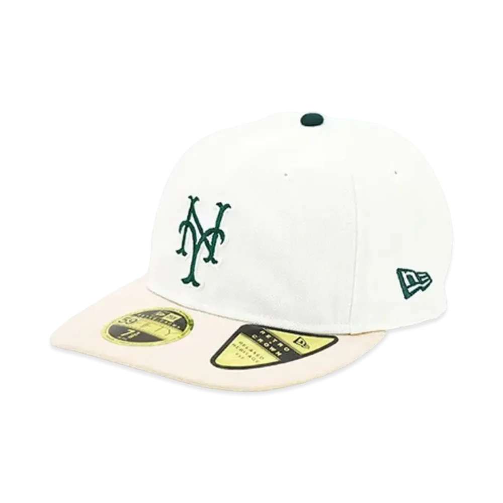NEW ERA x THE CAP Fourth of July 59Fifty Retro Crown New York Mets "Chrome White/Dark Green"