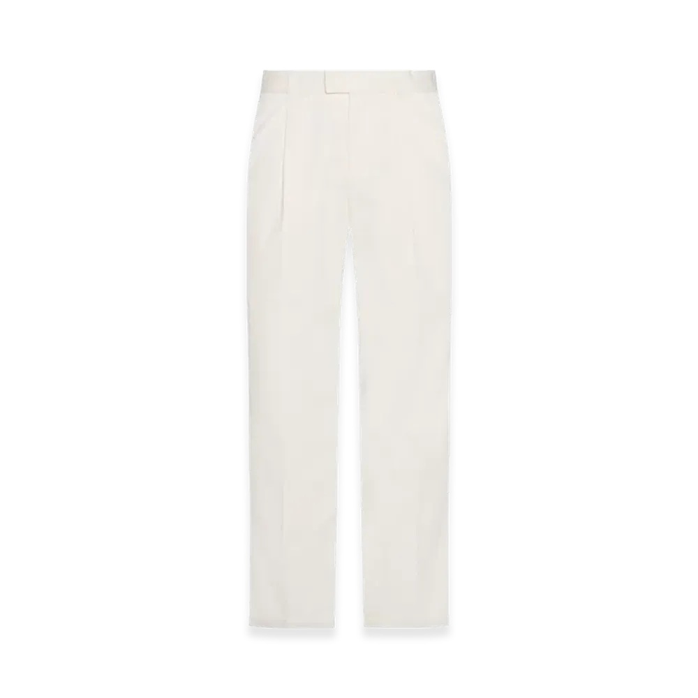 The Row Belamy Cotton and Cashmere Pants "White"