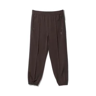 NEEDLES Zipped Track Pant-Poly Smooth "Brown"