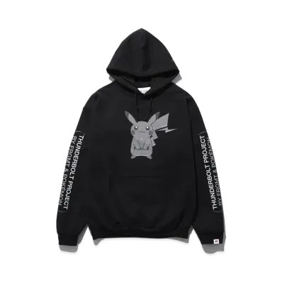 FRAGMENT x POKEMON THUNDERBOLT PROJECT PRINT HOODIE "Black"