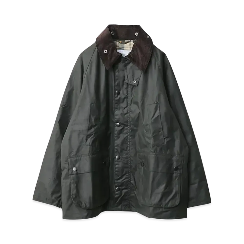 Barbour Mwx Oversize Wax Bedale "Sage"