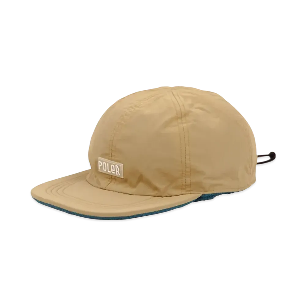 POLeR Reversible Fleece Cap "BeigeBlue"
