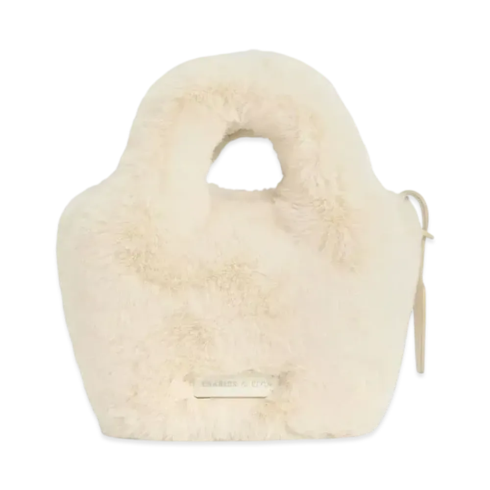 CHARLES & KEITH Yama Pad Chain Handle Bag "Cream"