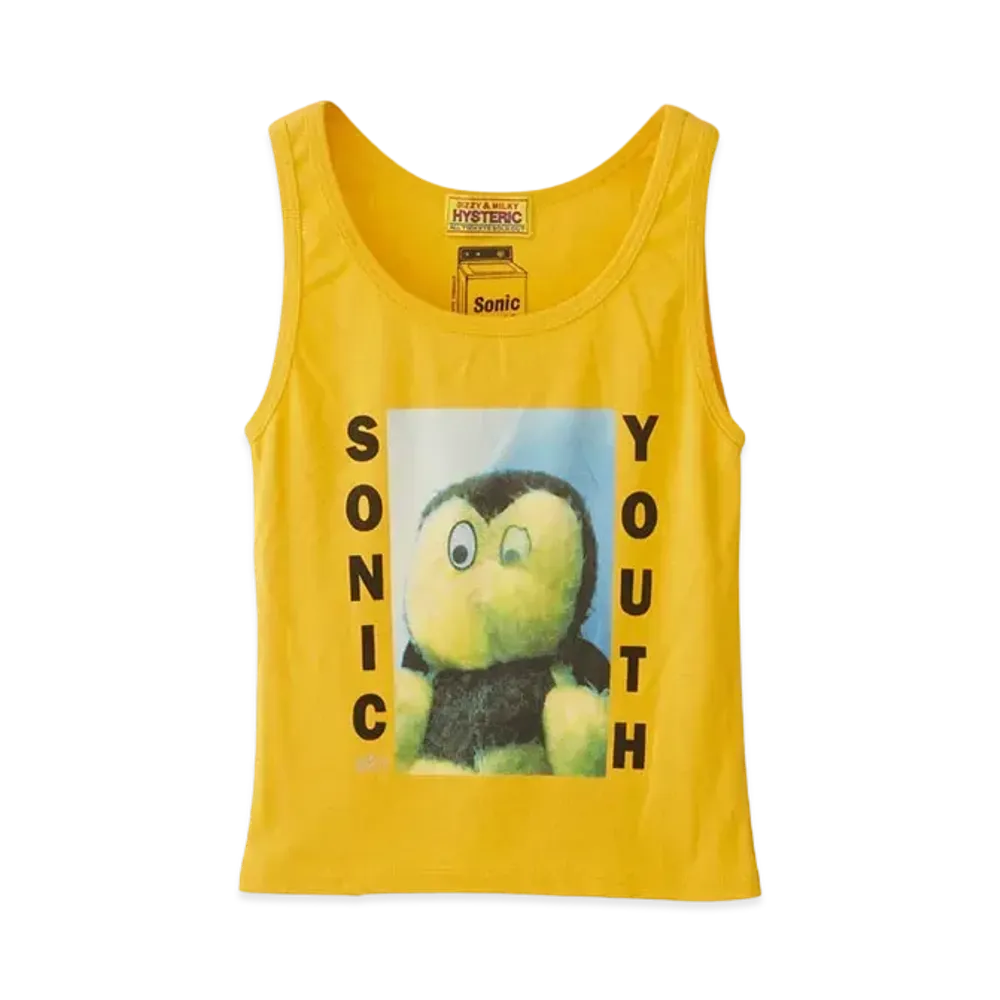 HYSTERIC GLAMOUR Sonic Youth/Dirty Tank Top "Yellow"