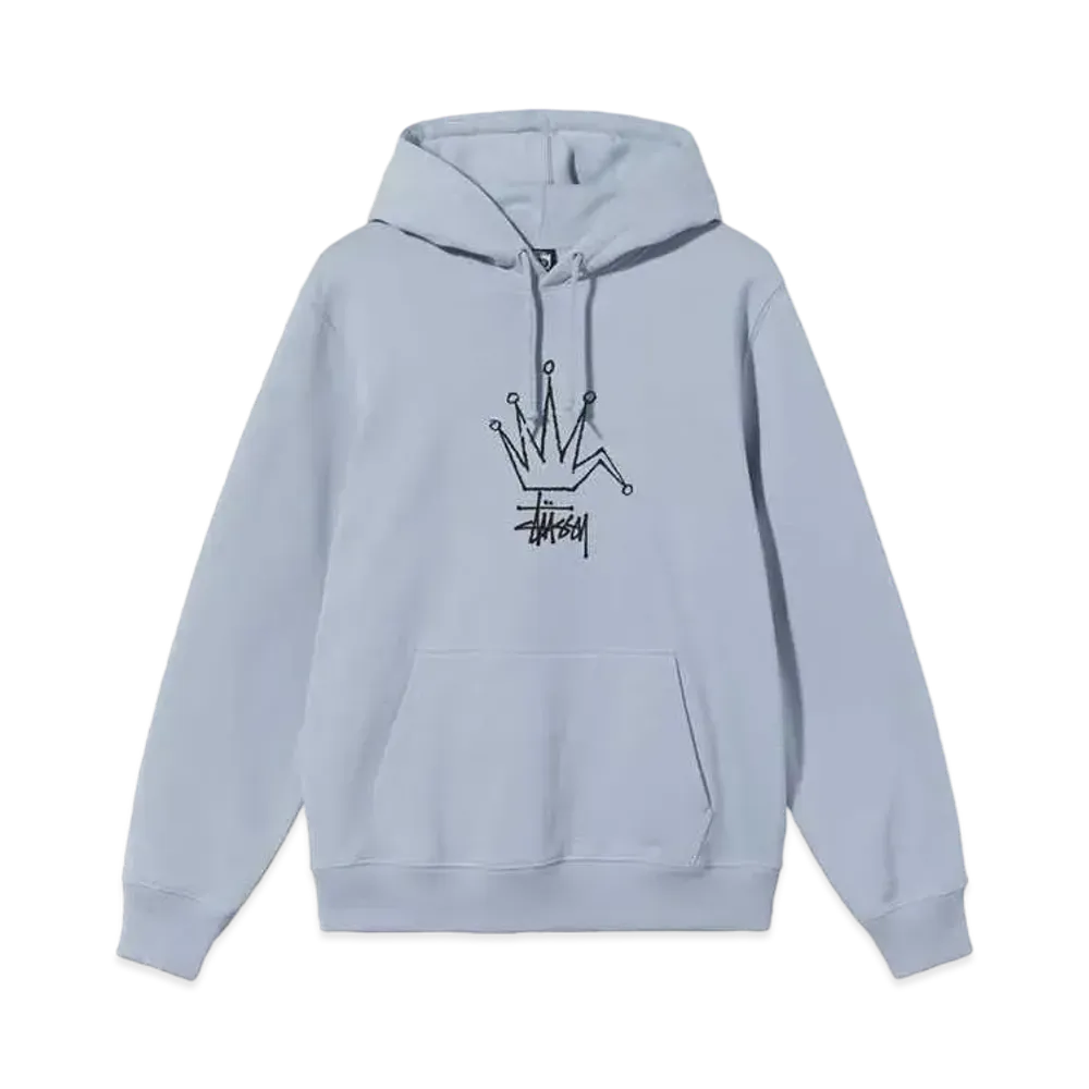 Stussy BROKEN CROWN HOODIE "Steel"