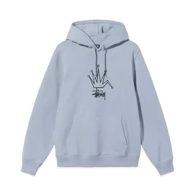 Stussy BROKEN CROWN HOODIE "Steel"