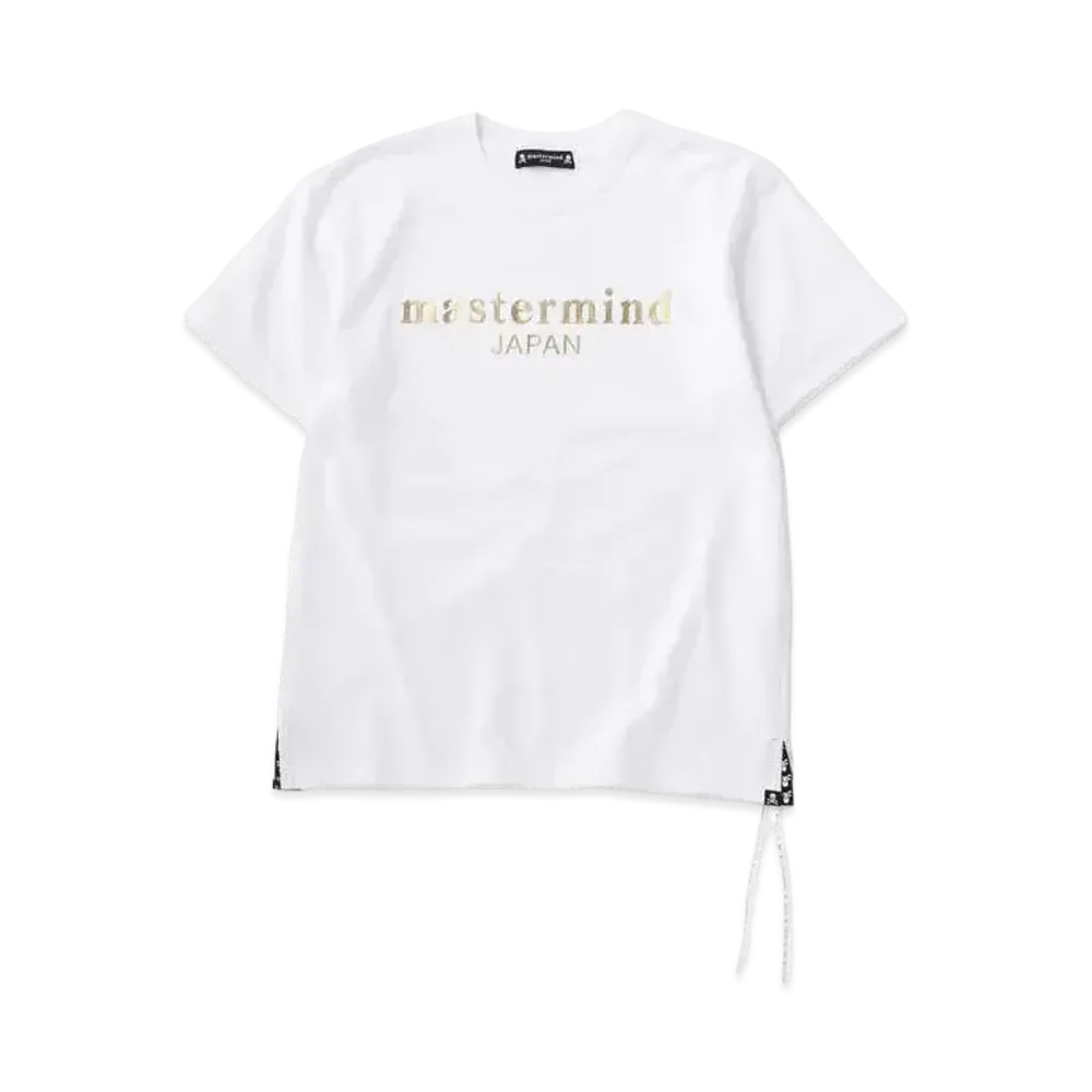 mastermind JAPAN Leather-Ish Ss Crewneck "White"