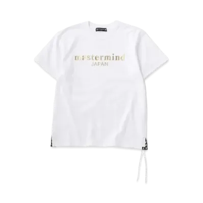 mastermind JAPAN Leather-Ish Ss Crewneck "White"