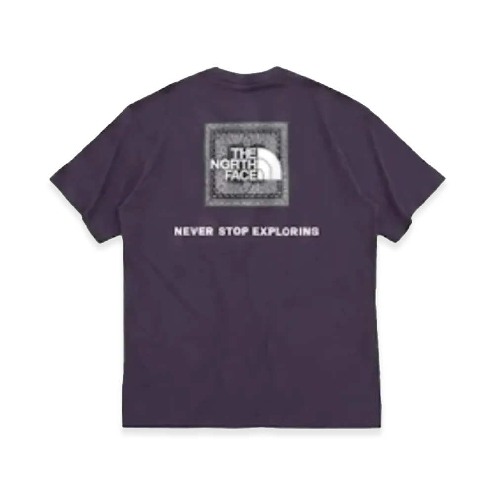 The North Face Men's Short Sleeve Bandana Square Logo Tee "Dark Purple"