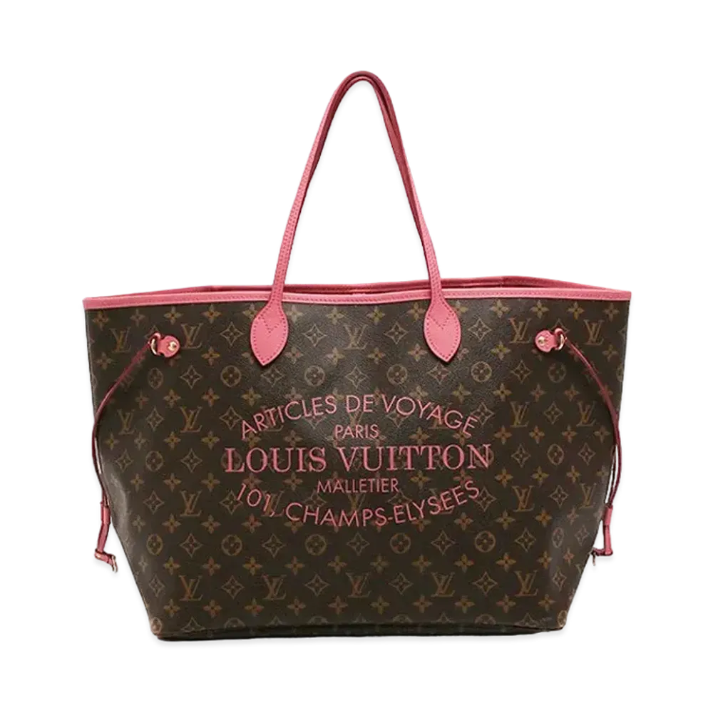 Louis Vuitton Neverfull GM Monogram Ikat Flower "Rose Velours"
