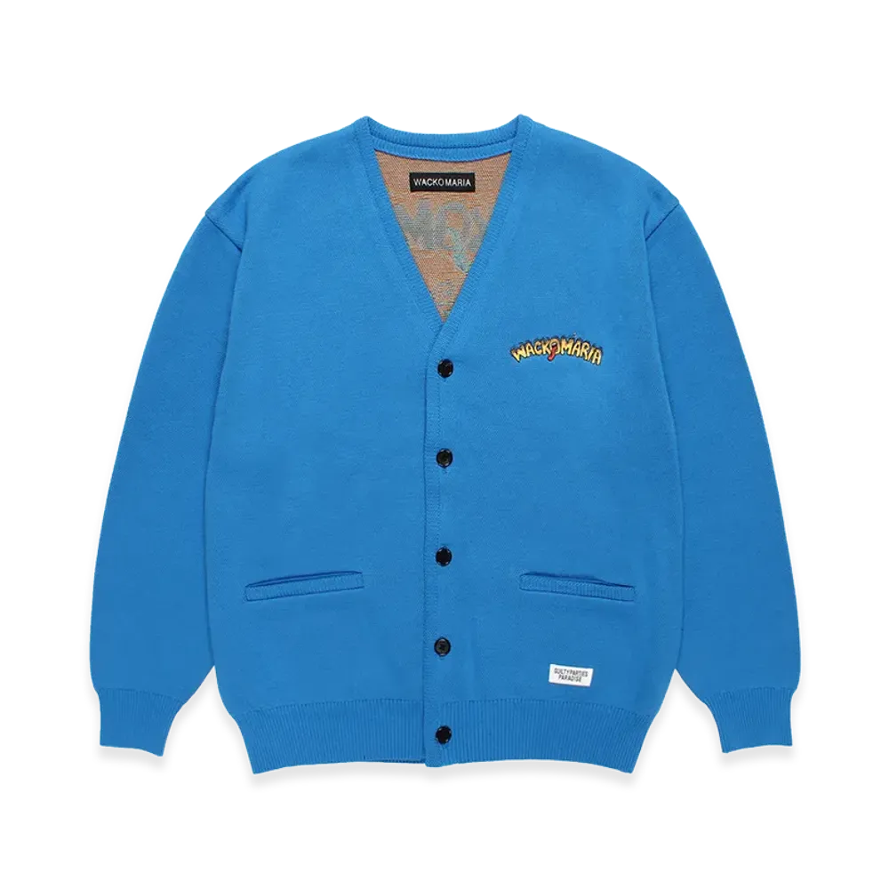 WACKO MARIA Tim Lehi / Jacquard Knit Cardigan "Blue"