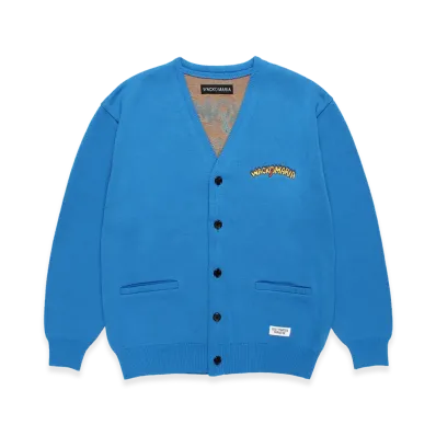 WACKO MARIA Tim Lehi / Jacquard Knit Cardigan "Blue"
