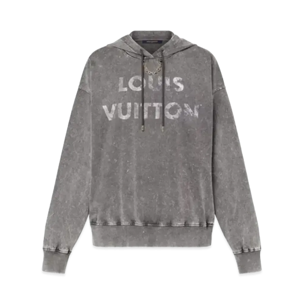 Louis Vuitton Vintage Effect Louis Vuitton Hoodie "Metal Grey"