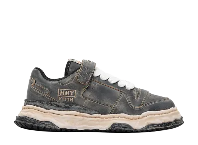Maison MIHARA YASUHIRO KEITH OG Sole Overdyed Leather Low-top Sneakers "Black"