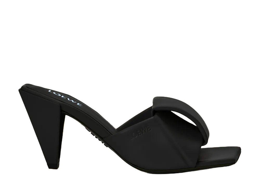 LOEWE Women's Origami Slide Lambskin "Black"