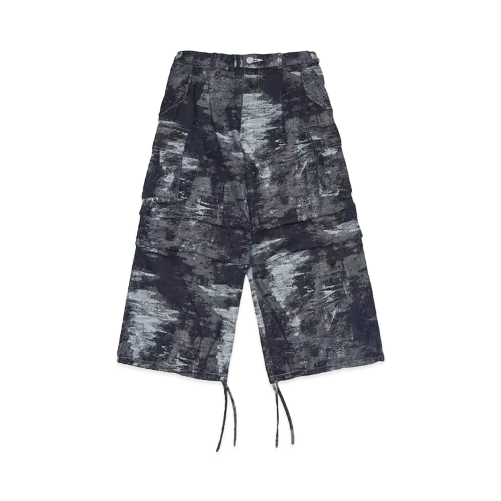 TAAKK DENIM CARGO PANTS "ONE WASH"