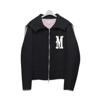 MASU Bat Collar Zip-Up Jacket "Black" MPFW-BL0124
