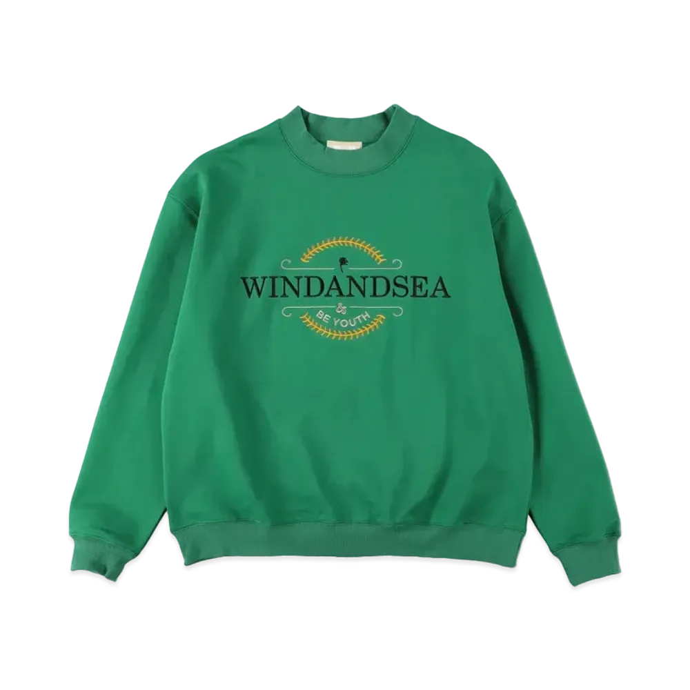 WIND AND SEA (BE YOUTH TOWN) CREW NECK "Green"
