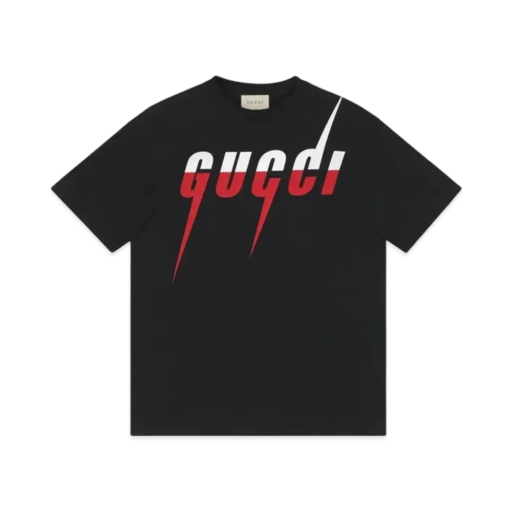 GUCCI T-shirt With Gucci Blade Print "Black"