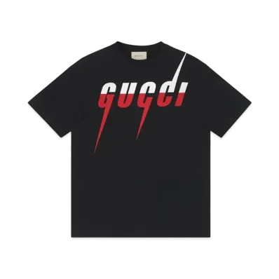 GUCCI T-shirt With Gucci Blade Print "Black"