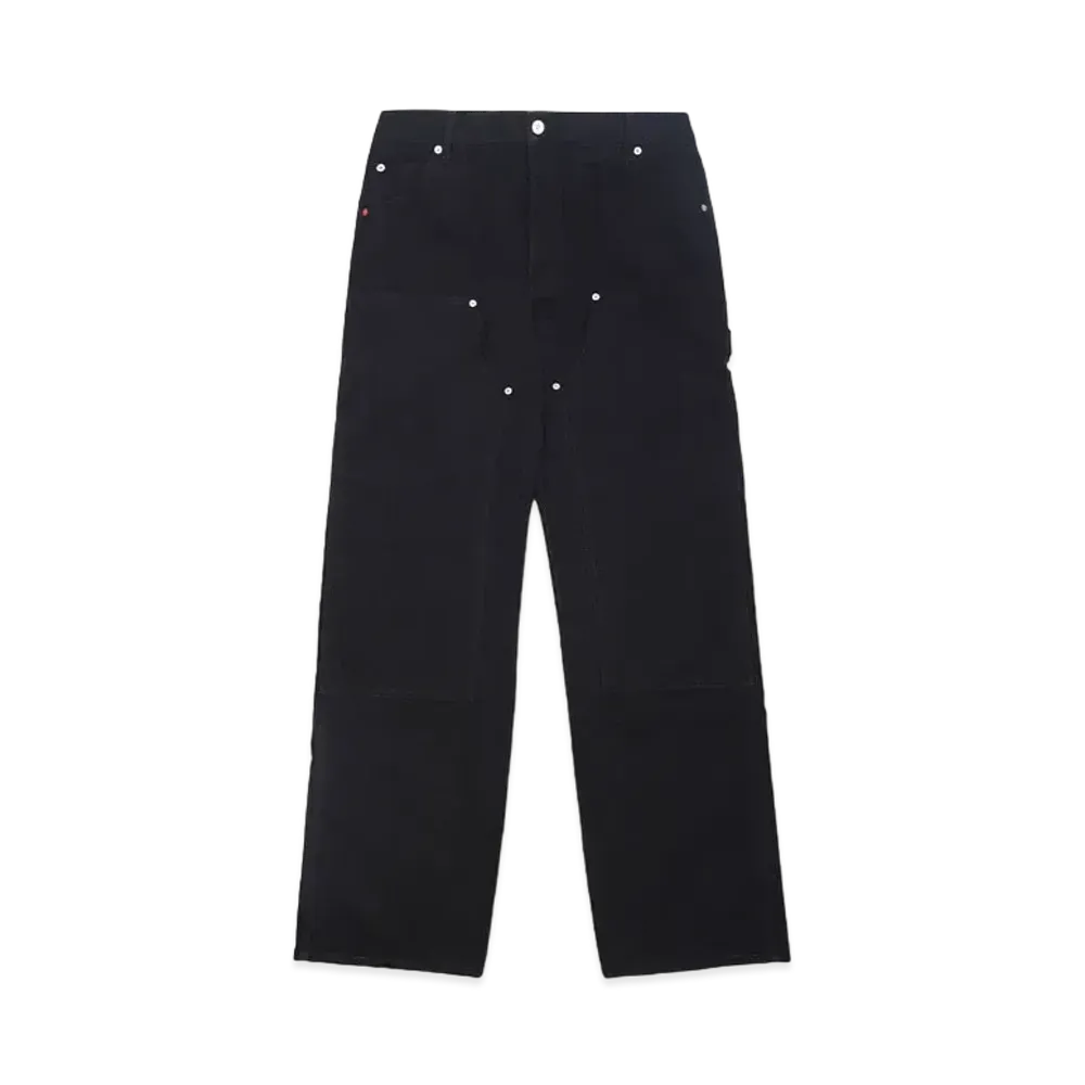 HERON PRESTON VINTAGE WASH CANVAS CARPENTER "BLACK"