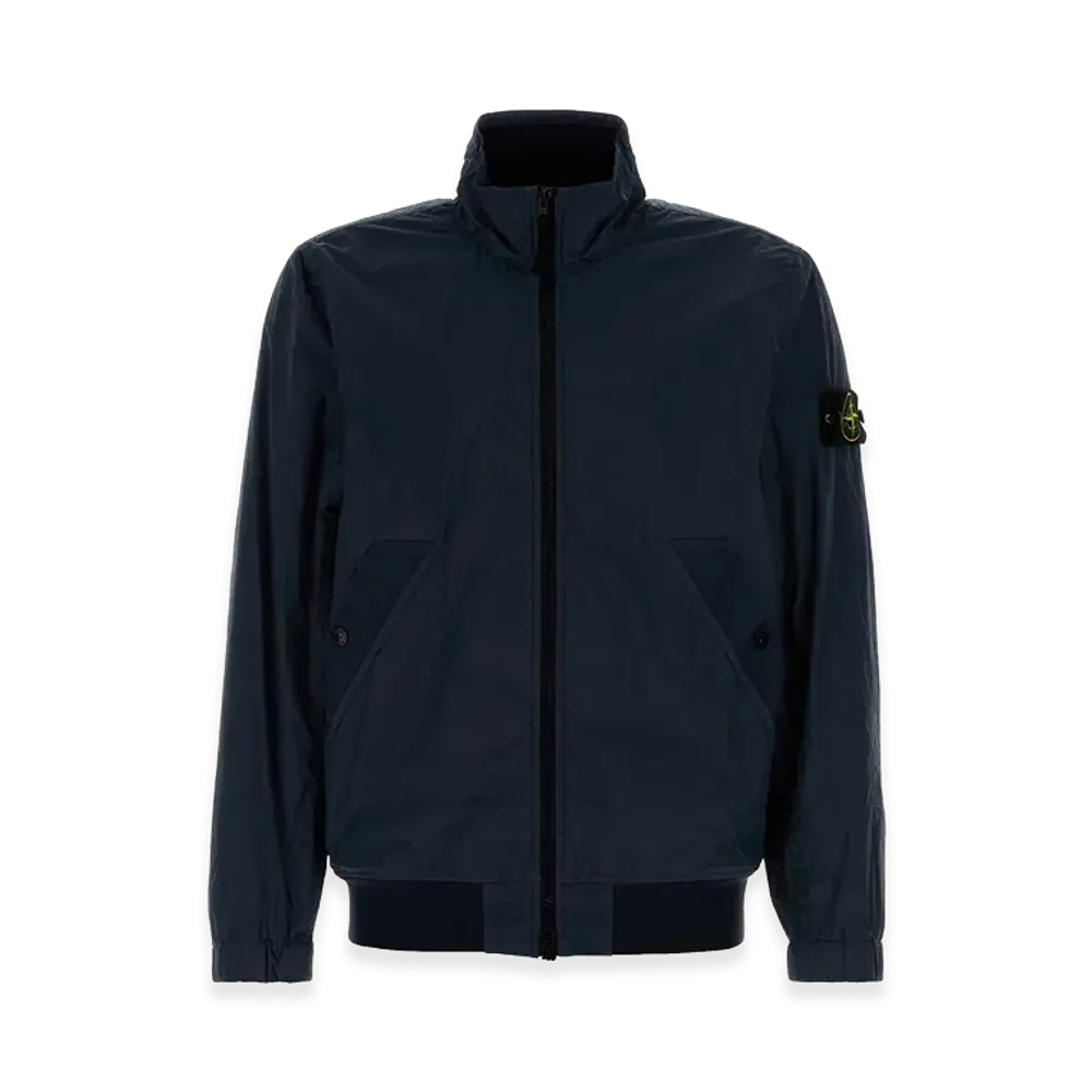 Stone Island Nylon Bomber Jacket "Dark Blue"