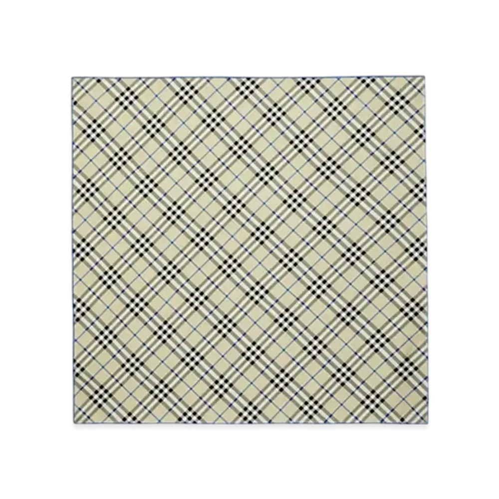 Burberry Check Silk Scarf "Lichen"